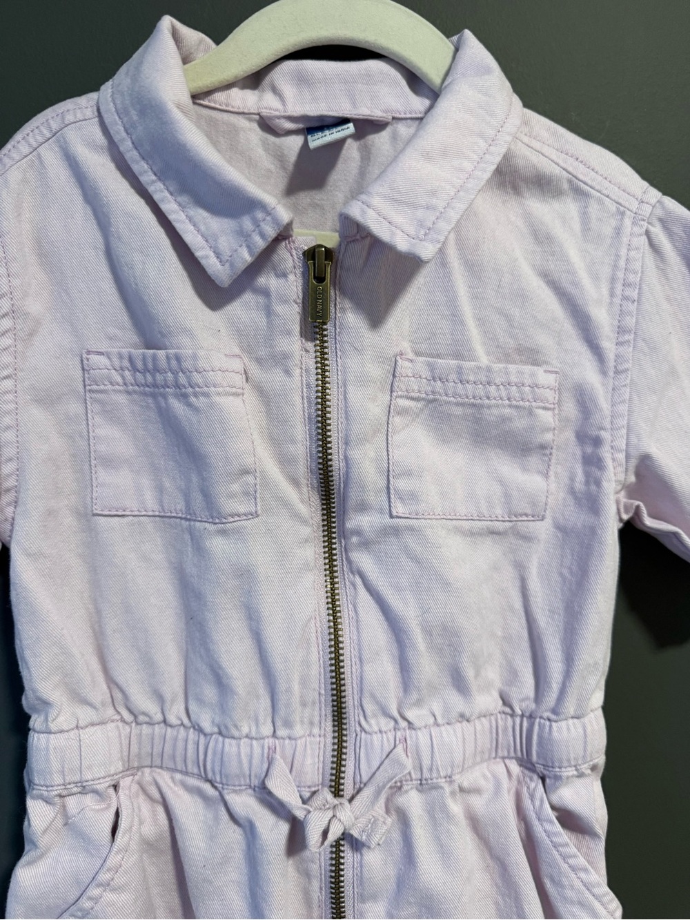 Adorable Old Navy Lavender Size 5 Girl’s One Piece Jumpsuit - New - Picture 3 of 4